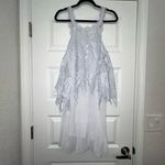 Pretty Angel  Crochet Lace Over Lay Pleated Silk Blend Dress Size XL  Photo 12