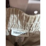 Westport Women's 2X Striped Linen Blend Drawstring Waist Lounge Pants Photo 4