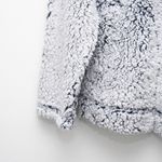 NFL  Chicago Bears Gray Sherpa Quarter Zip Pullover Jacket Photo 2