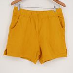 American Giant Womens French Terry Side Slit Shorts Nugget Yellow Size M Size M Photo 1