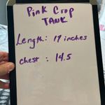 No Boundaries Crop Top Stretchy Pink Tank Womens Small Photo 7