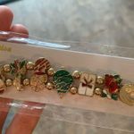 NEW Boutique Collection Christmas Holiday Bracelet // Gold, Green, Red Gold Photo 5