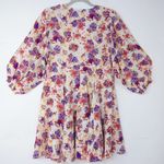 IRO NEW Paris galary silk blend floral print fit and flare dress, French 38 Photo 6