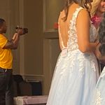Sherri Hill Light Blue Prom Dress Photo 2