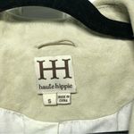 Haute Hippie NWOT  100% Goat Leather Taupe/Light Green Bomber Jacket Size S Photo 1