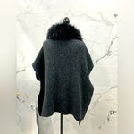Steve Madden Soft sweater knit faux fur collar cape 🌟 Photo 1