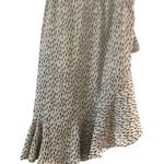 Nasty Gal size 2 midi dress ruffle front abstract Photo 8