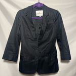 Designers Remix Collection By Charlotte Eskildsen Black Blazer 3/4 Sleeve Size XS Photo 0