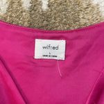 Wilfred  Aritzia magenta pink satin ruched cropped tank top women’s size large Photo 3