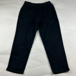 Lucky Brand Black Linen Blend Knit Waist Pull On Ankle Pant M Photo 0