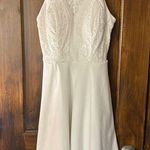 Xtraordinary  White Lace Halter Dress Photo 0