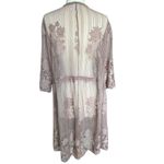 No Boundaries No‎ Boundaries Kimono Blush Pink 2XL Floral Eyelash Lace Romantic Crochet Y2K Photo 2