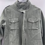 POL  Olive Green‎ Long Sleeve Utility Military Full Zip Jacket Size M Photo 1