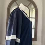 Tanya Taylor NEW Kirstie Dress, Navy & White, Size L New w/Tag Retail $445 Photo 8