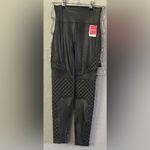 Spanx NWT NEW Quilted Faux Leather Shiny MOTO LEGGINGS-#20248R-BLACK Sz Small Photo 1