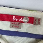 Boden Purple Green Pink Leaf Print Skirt Size 4 Photo 4