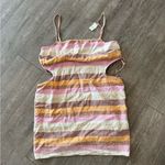 Aerie  beige striped mini lined dress 🌷 Photo 4