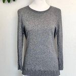 Calvin Klein Heather Gray Mixed Media Sweater M Photo 0