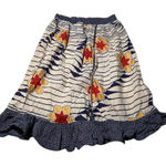 Marc by Marc Jacobs  Cover Up Skirt Beige Navy Floral Striped S Photo 0