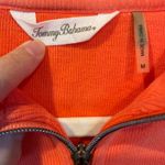 Tommy Bahama  Men's Thickened Sweatshirt 1/4 Zip Orange Size M Long Sleeves  Photo 3