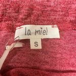 La Miel heathered crimson off the shoulder bell sleeves top Red Photo 3