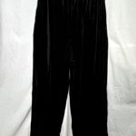 Black Velvet Pleated Dress Pants New M Size M Photo 1
