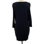 COS  Black Tie Front Long Sleeve Paperbag Skirt Dress Size Small Photo 2