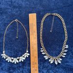 Set of two chunky rhinestone choker necklaces Gold Photo 9
