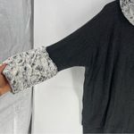 Capote Charcoal Gray Stretch Knit Faux Fur Accents Dolman Cape Poncho Cozy L Size L Photo 4