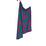 Tyche NWT  One Shoulder Maxi Dress Turquoise Blue Pink Splatter Pattern Medium Photo 3