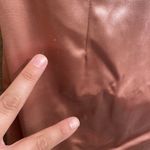 Lulus  impressive style mauve satin halter bodycon mini dress, size L NWT Photo 5