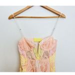 For Love & Lemons Lace Blossom Maxi Dress Sheer Pastel Floral Ethereal Festival Pink Size XXS Photo 8