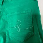 Lilly Pulitzer  Green Skinny Jeans Size 8 Stretch Cotton Photo 5