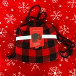 Pajama Set Plush Sweatshirt, flannel shorts and matching bag Black Photo 0