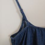 Arizona Jeans NWT Arizona Denim Tank Top Women Large Peplum Boho Western Festival Embroidered Photo 6