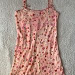 Morgan Taylor Pink floral sheer slip dress / nightie / chemise, coquette girly cottage Photo 0