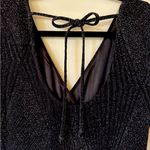 Altar'd State Altar’d State NWT Black Metallic Elegant Short Sleeved Wide Leg Jumpsuit Photo 6