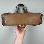 Brighton  Shoulder Bag Signature‎ Canvas Leather Braided Straps Brown Heart B's Photo 3