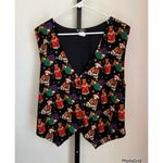 Vintage 90s 111 Main Christmas Bear Present Holiday Vest 2X Photo 2
