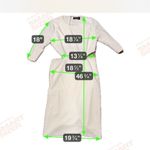 Gabrielle Union Cream asymmetrical Dress with side openings and back open White Size 14 Photo 8