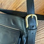 Fossil Leather Crossbody Bucket Black Leather Purse Photo 3