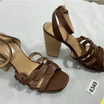 LC Lauren Conrad Womans Lauren Conrad Strappy Sandals 8 M Open Square Toe Block Heel Photo 0