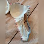 Cacique  42C Bra Lightly Lined T Shirt No Wire Back Closure stripes strawberries Photo 2