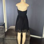 Women’s Black Strapless Short Chiffon Homecoming Party Dress Size M (8) NEW Photo 5