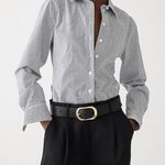 J.Crew Wren slim shirt in striped stretch cotton poplin blend Photo 0