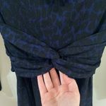 Whistles Celestine Animal Print Jersey Twist at Waist Dress size 4 Black Photo 6