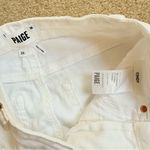 Paige  Cindy Crop Straight White Raw Hem High Waist Denim Jeans 26 Petite Photo 5