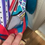 Vintage Teddi Unisex Windbreaker Shirt w/ Matching Jacket Abstract EUC Sz XL 80s Blue Photo 2