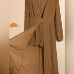 San Joy Beautiful Tan Dress with Shorts Photo 1