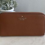 Kate Spade NY Leila Large Continental Wallet Pebble Leather Warm Gingerbread Photo 1